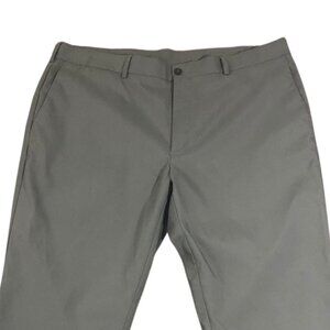 Pro Tour CoolPlay Pants 38x30 Gray Golf Casual Chino Flat Front Comfort Fit